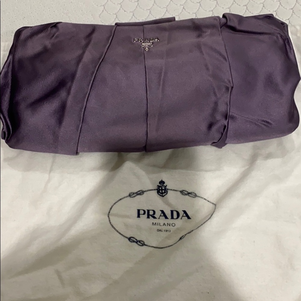 Authentic Lavender Prada clutch
